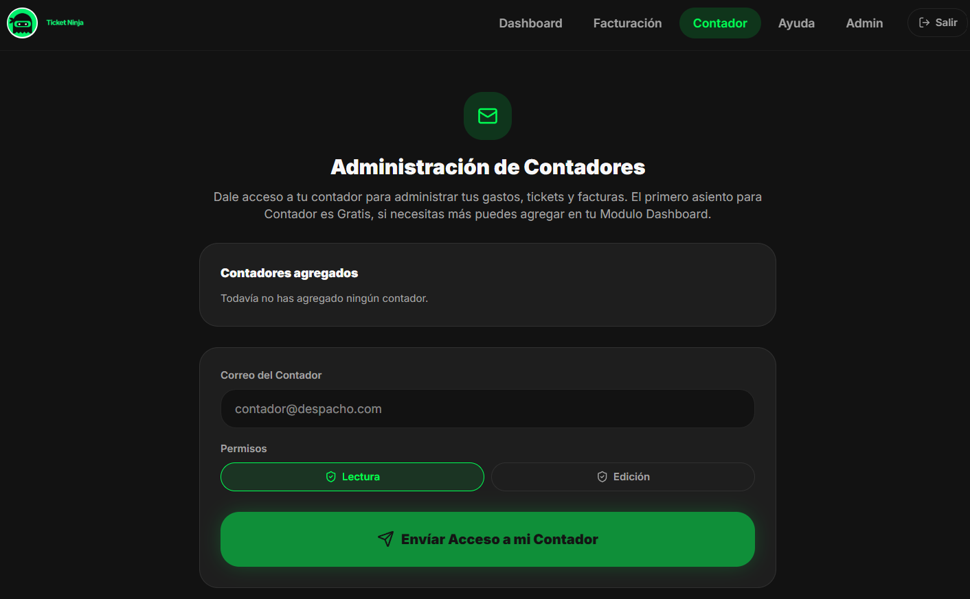 Comparte acceso sin perder el control — vista desktop